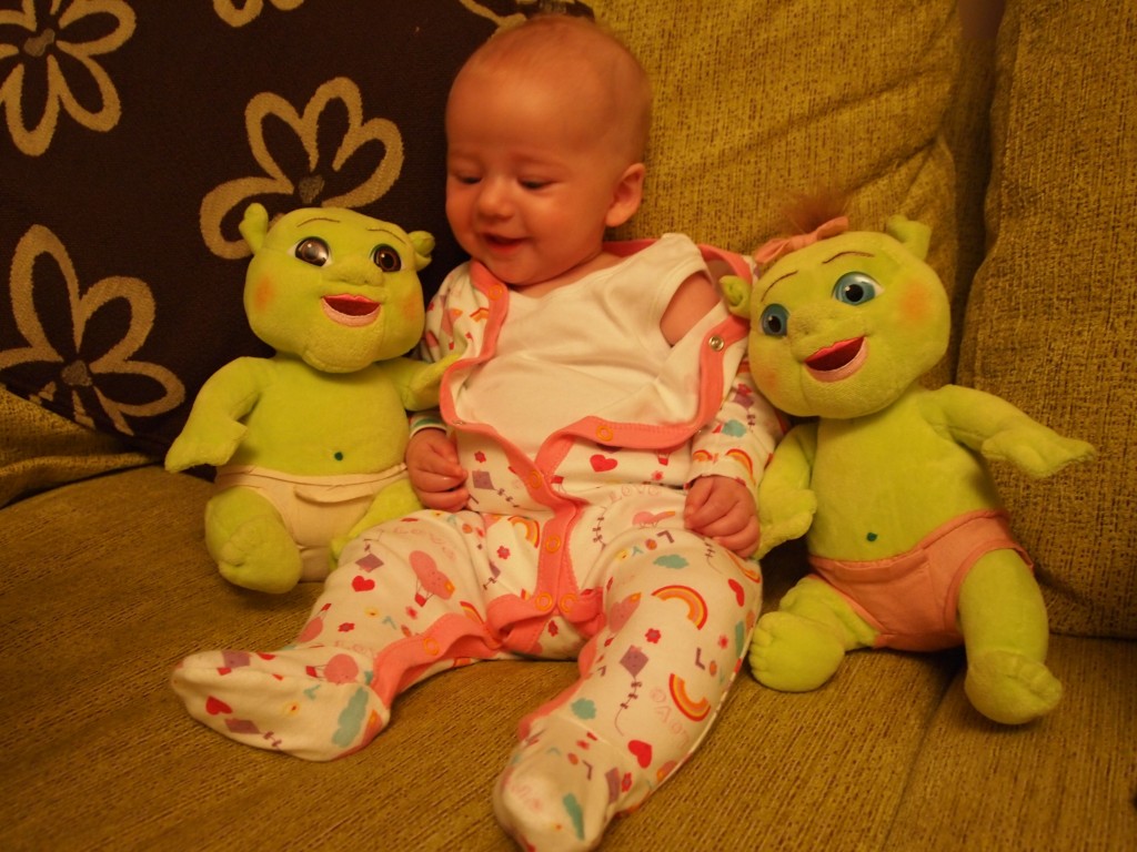 my baby and the shrek babies