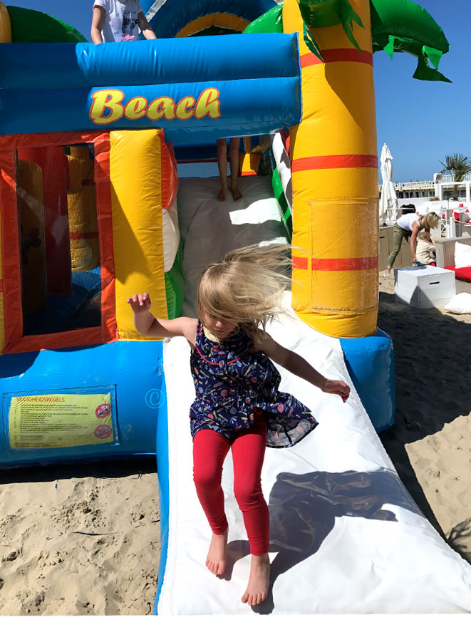 beach bouncy castle